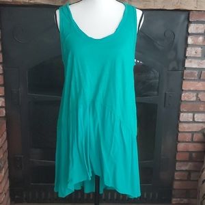 LEFT OF CENTER LONG SLEEVELESS TUNIC TOP LARGE